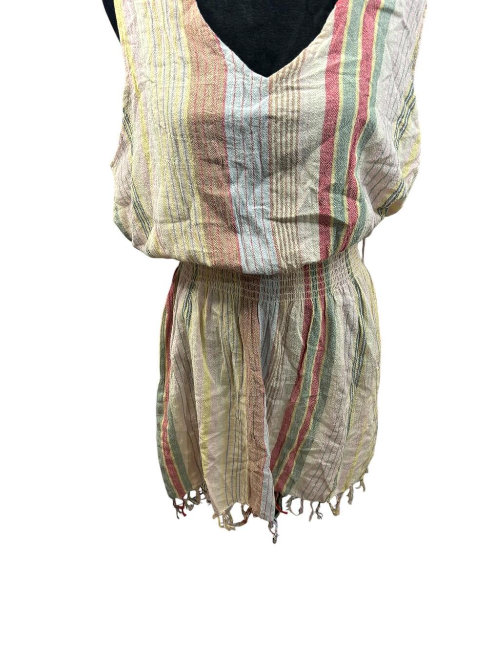 Becca - Stylish Multi-Striped Boho Chic Romper